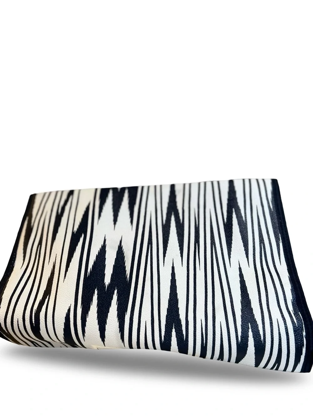 Buxton Navy & White Hanging Fold-Over Cosmetic Case NEW